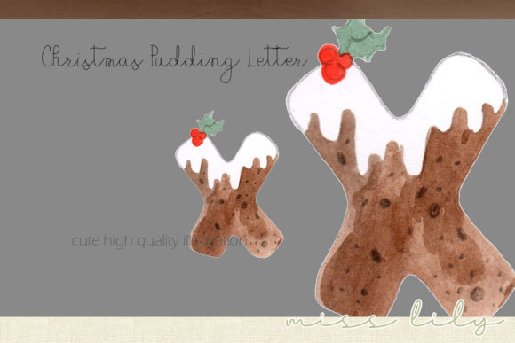 Download Christmas Pudding Letter X - Christmas pudding Collection