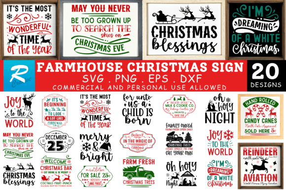 Download Farmhouse Christmas Svg Bundle - Farmhouse christmas svg Collection
