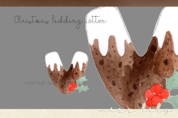 Download Christmas Pudding Letter V - Christmas pudding Collection