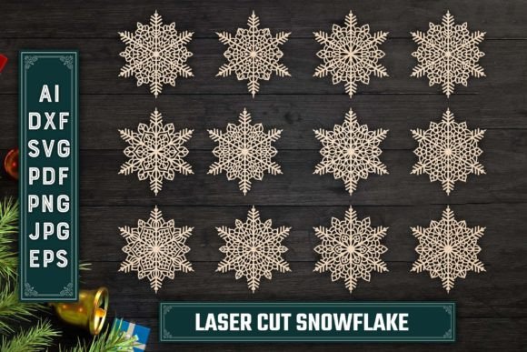 Download Christmas Ornaments Snowflake Bundle 100 - Premium Resources