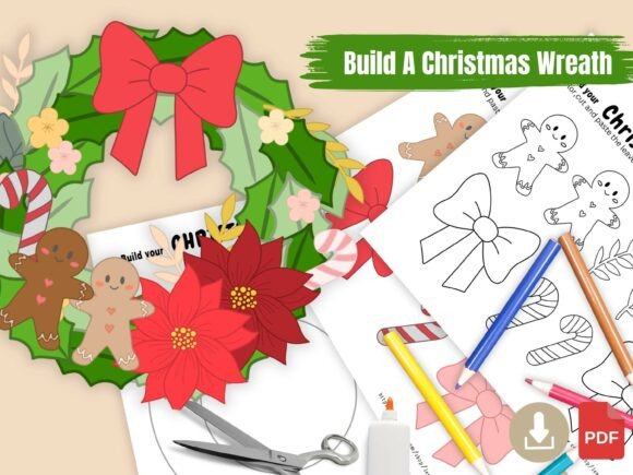 Download DIY Christmas Wreath Paper Craft - Diy christmas Collection