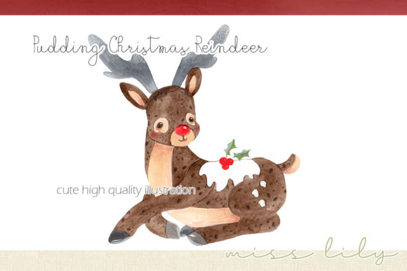 Download Christmas Pudding Reindeer - Christmas pudding Collection