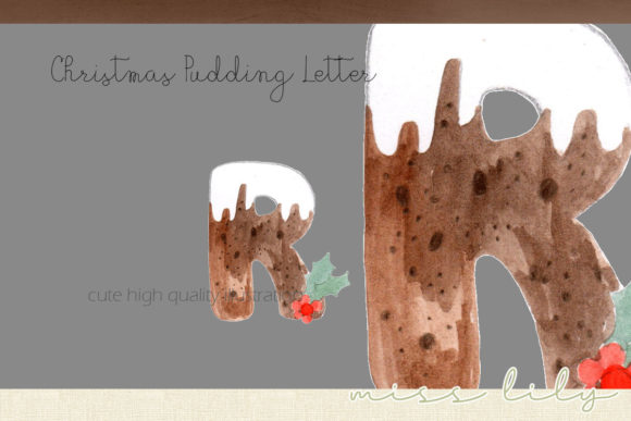 Download Christmas Pudding Letter R - Christmas pudding Collection