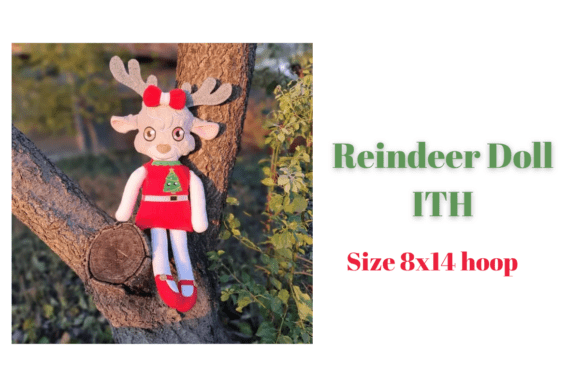 Download DIY Christmas Reindeer Doll ITH 8x14 - Diy christmas Collection