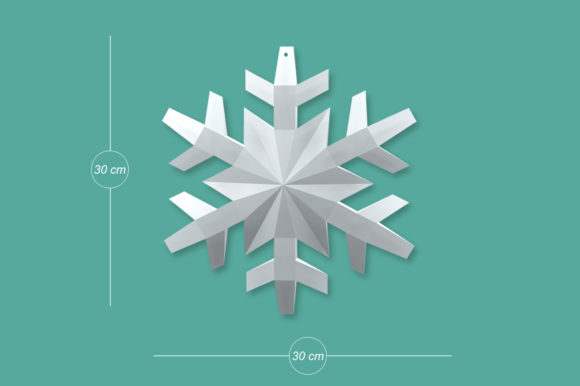 Download DIY Christmas Snowflake - 3d Papercraft - Diy christmas Collection